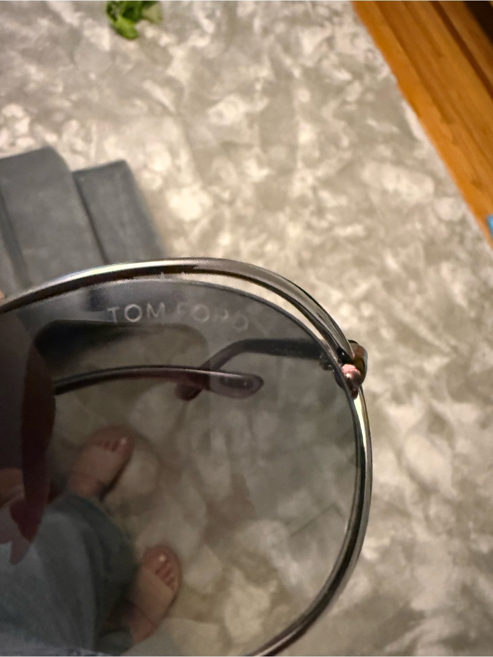 Tom Ford Oversized Gray Gradient Sunglasses - Picture 5 of 5